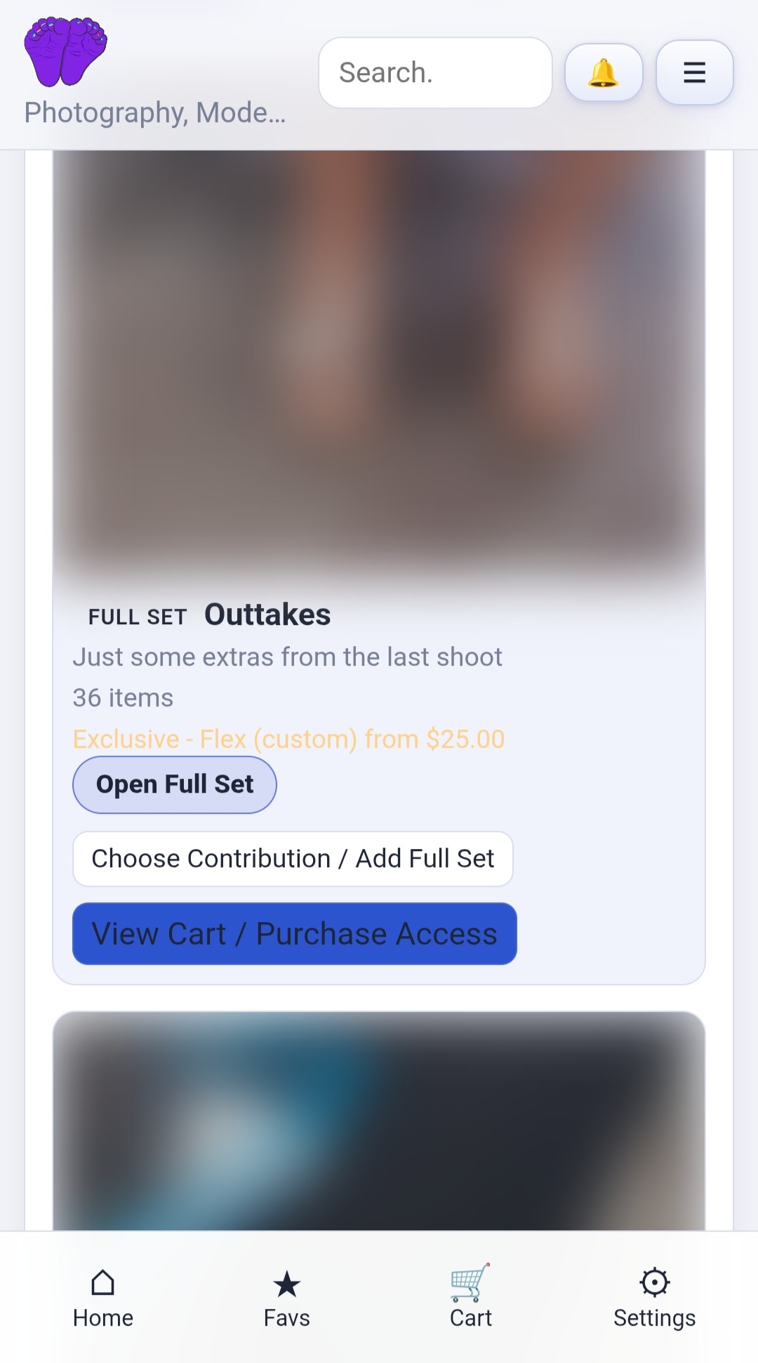 Responsive examples of exclusive content and locked media on mobile, tablet, and desktop.